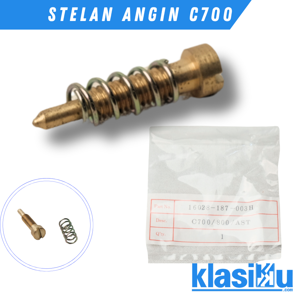 Jarum Stelan Angin Karburator C700 C800 Super Cup Astrea 800 Prima Star Nos