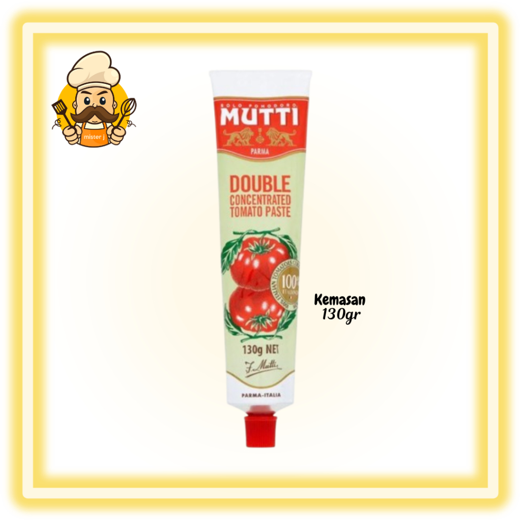 

Pasta Tomat | Tomato Paste Mutti doppio tube 130ML | Tomato Paste Mutti ORI