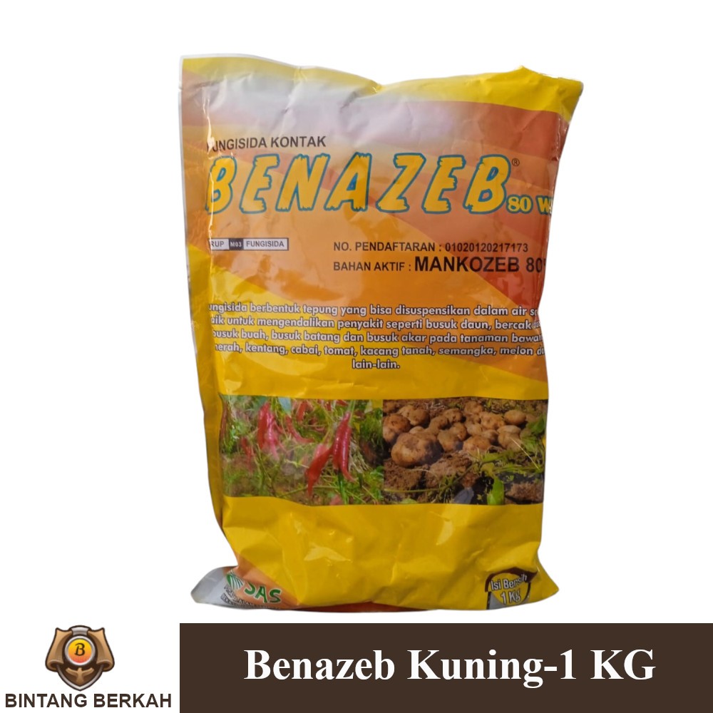Benazeb 1 Kg Mankozeb Fungisida Pertanian
