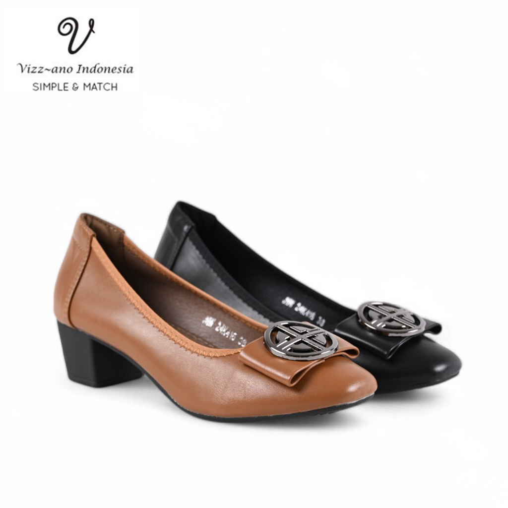 Vizzano Shoes Sepatu Heels Wedges (5 cm) Heels Kerja Wanita Design Jovita