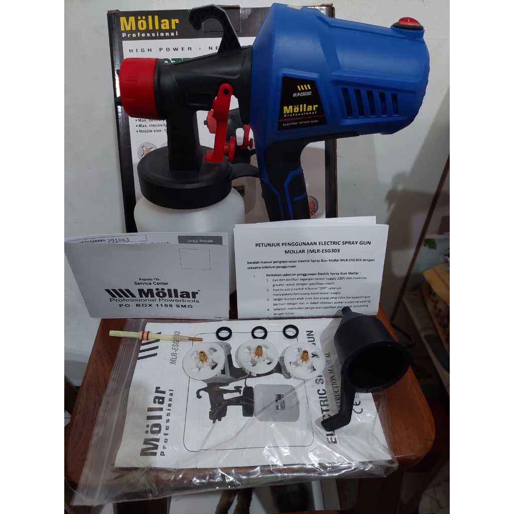 MOLLAR ESG 303 SPRAY GUN LISTRIK / ELECTRIC SPRAY GUN ESG303 esg300