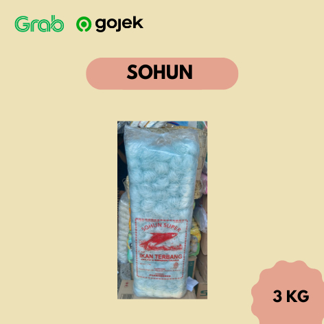 

Sohun Hijau - Sohun Super Cap Ikan Terbang Asal Purwokerto Berat 3 KG