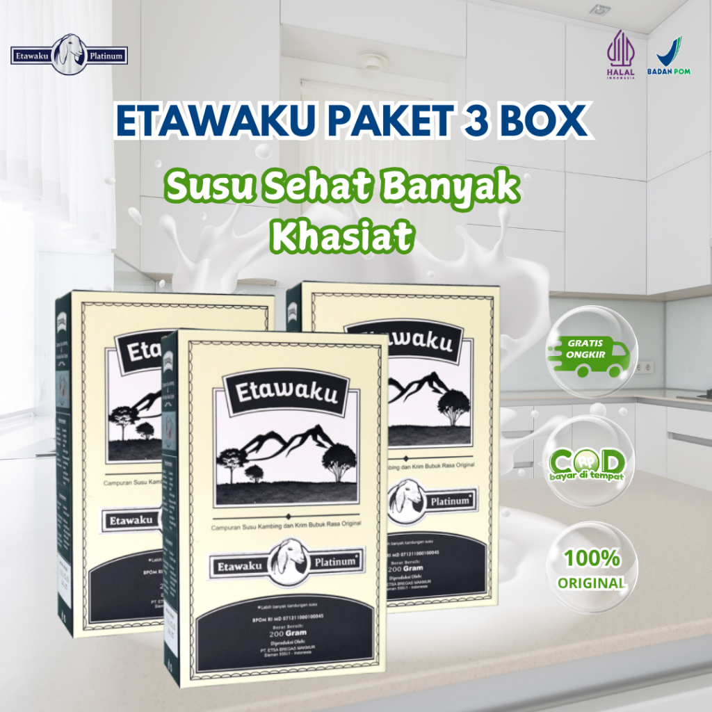 

ETAWAKU SUSU PLATINUM PAKET 3 BOX PAKET BEBASKAN PERNAFASAN