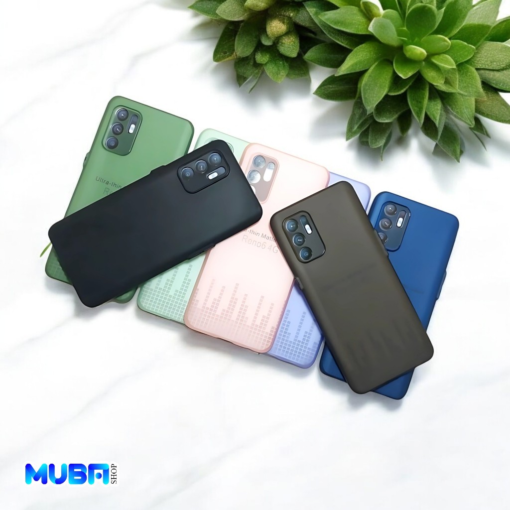 Silicone Case Ultra-thin Matte Casing Simple Tipis Ultra Slim 0.3MM Oppo Reno 6 4G