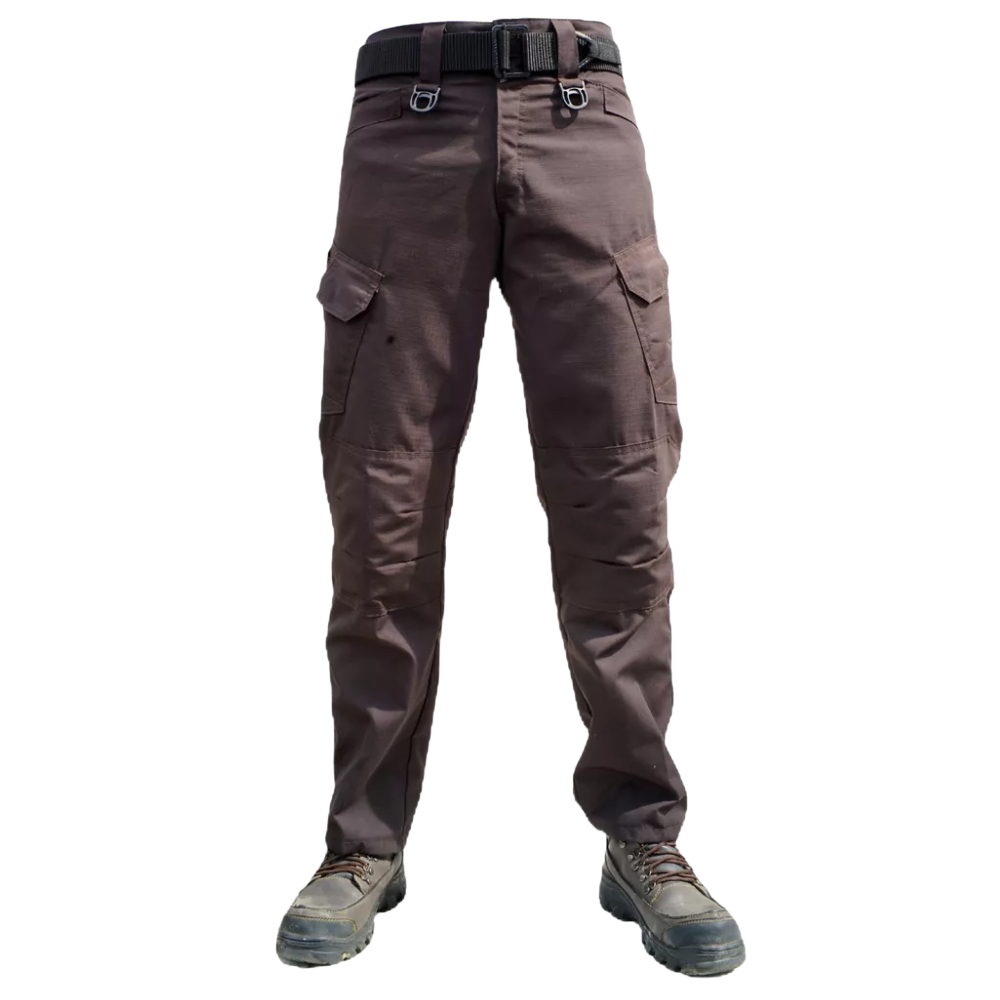 BIG TACTICAL Celana Panjang Tactical Outdoor Pria Wanita Coklat Pramuka