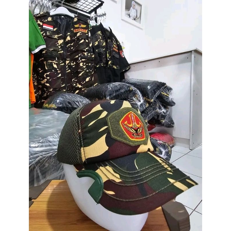 TOPI KOMANDO BANSER|TOPI LORENG BANSER