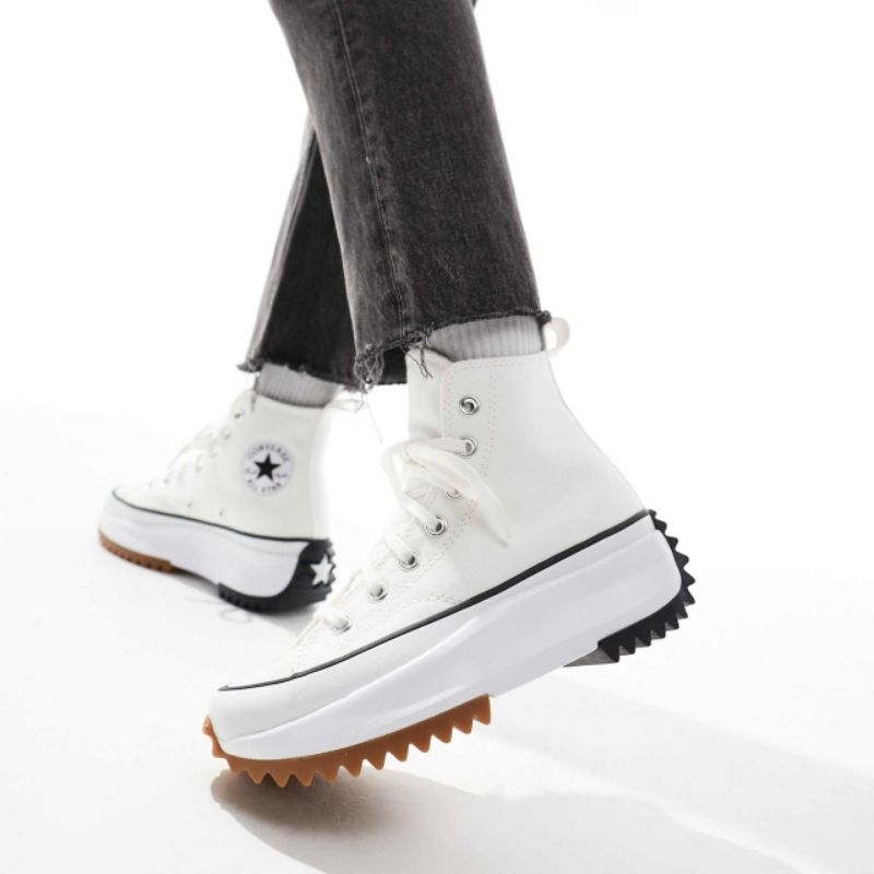 Converse Run Star Hike Hi White 100%Original Resmi PT.MAP