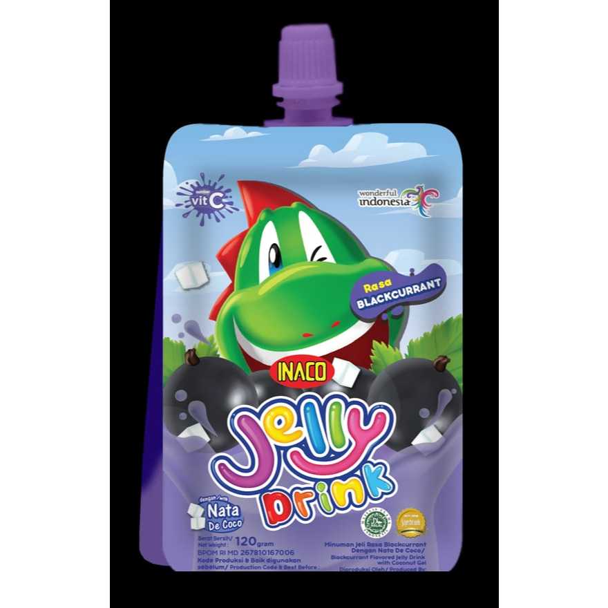 

Inaco Jelly Drink - Rasa Blackcurrant 120g cocok untuk snack ultah dan camilan