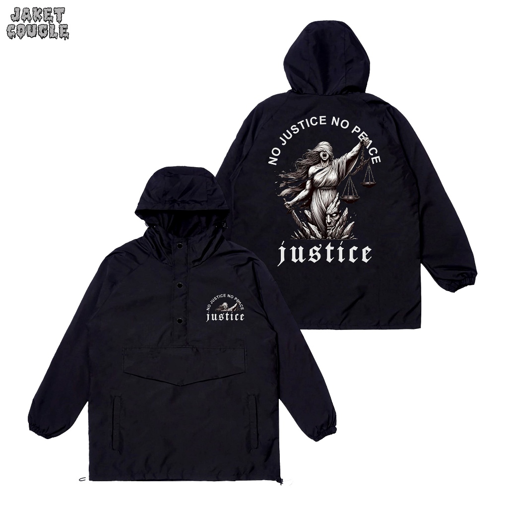 Oneshirt Jacket Cougle Justice Women Vol 2 Jacket Parasut Hitam Unisex