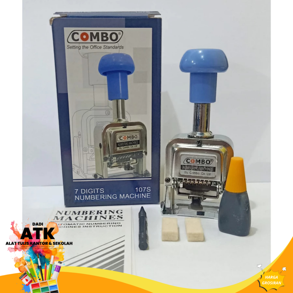 

Stempel Nomor Otomatis Combo 7 Digit stempel numerator