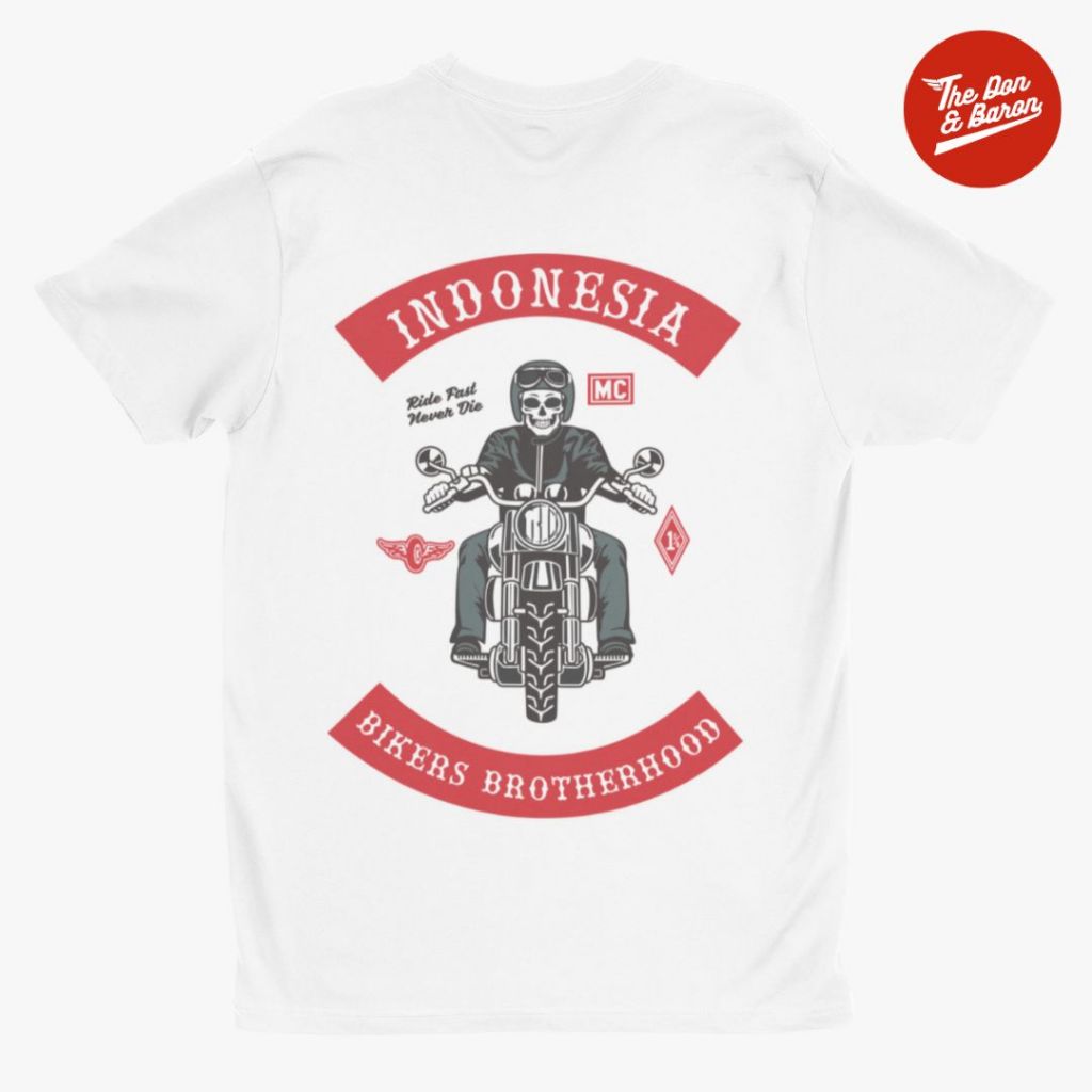 Kaos Vintage Indonesia Motor Biker Brotherhood Vol.9