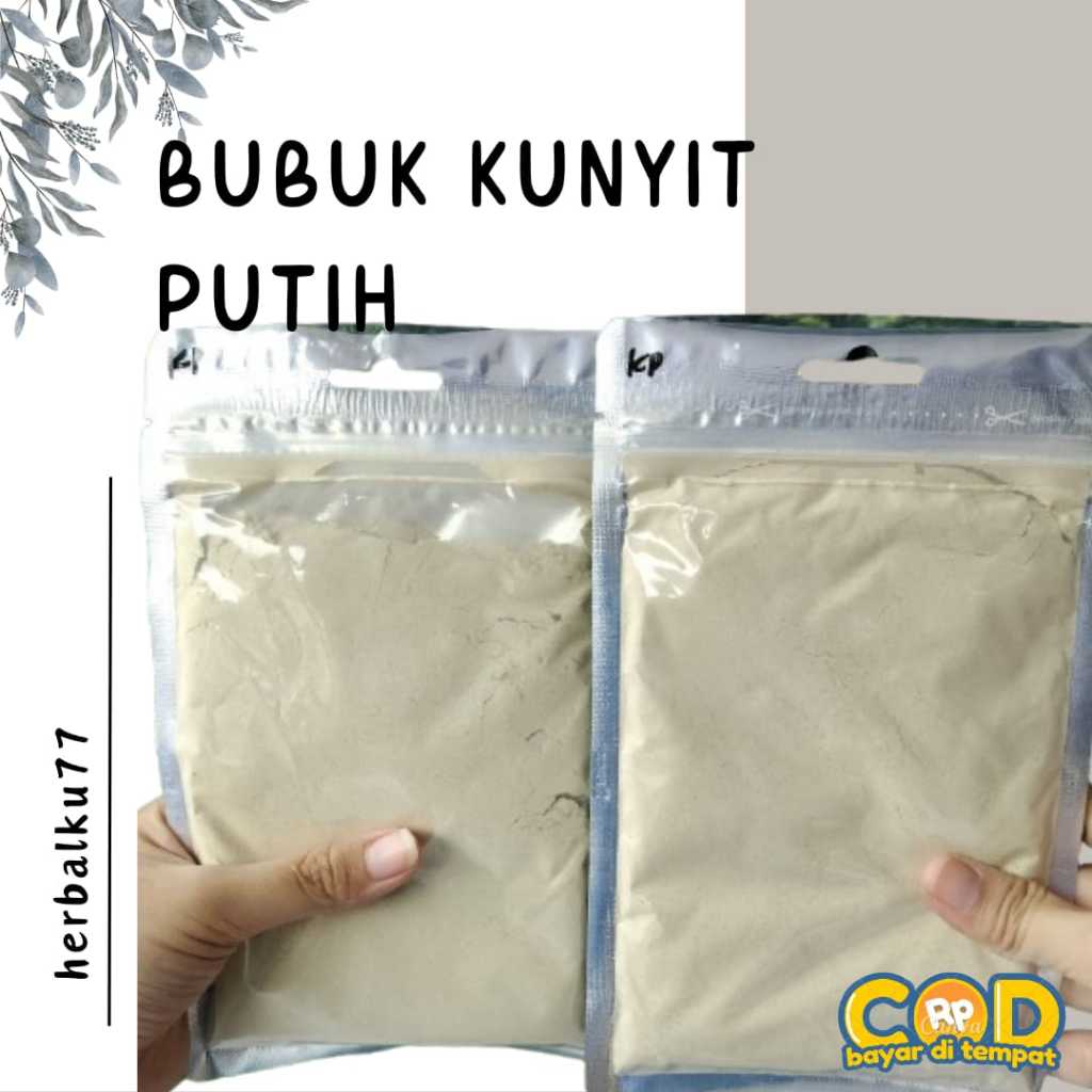 

KUNYIT PUTIH BUBUK TANPA PENGAWET