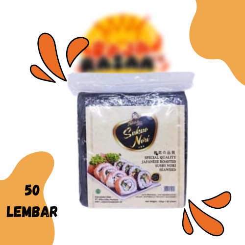 

SAKAO 50 SHEET GRADE A / SUSHI NORI / NORI KIMBAB / NORI HALAL (K)