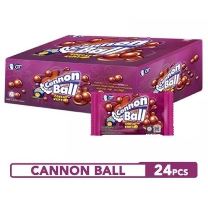 

Cannon Ball Coklat Kunyah isi 24 x 5,4g