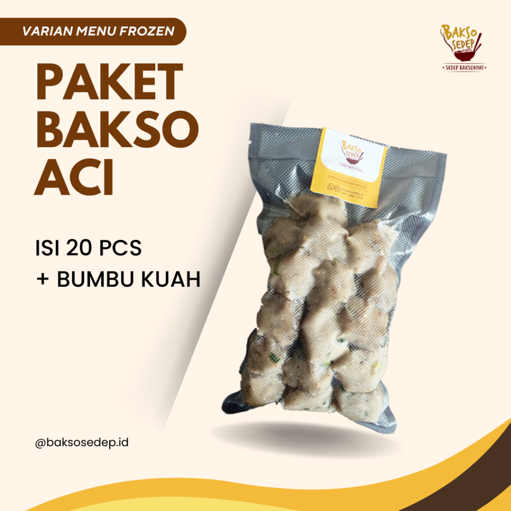 

Paket Bakso Aci (Isi 20 Pcs + Bumbu Kuah)