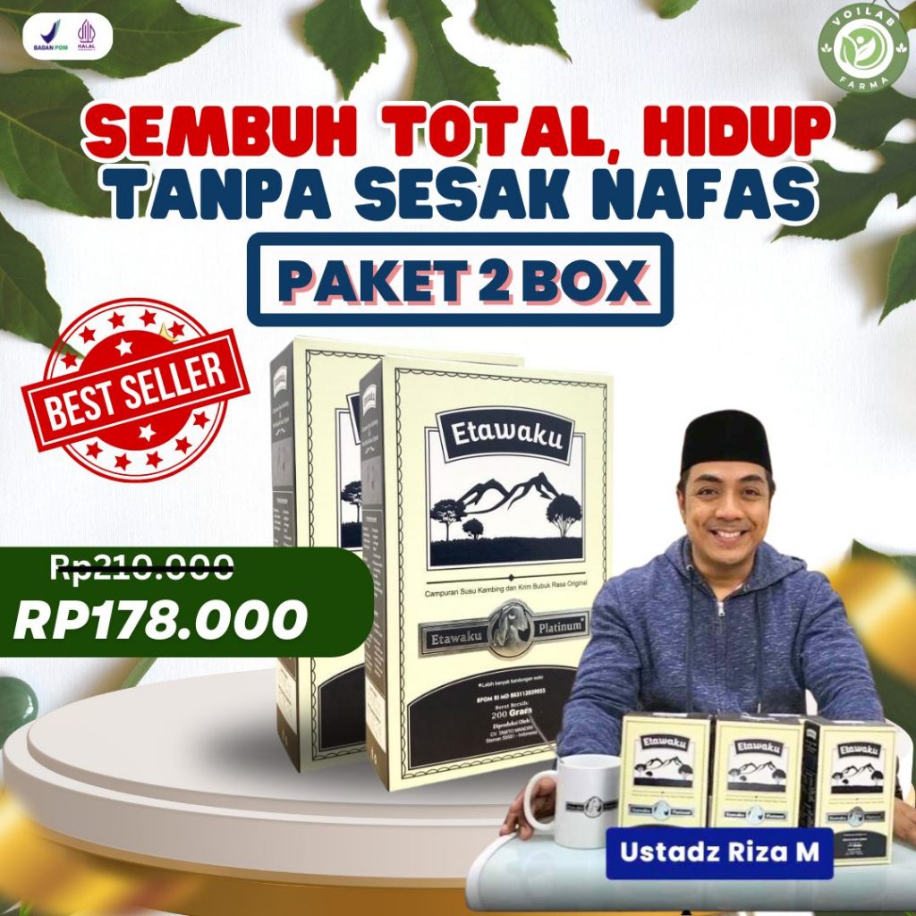 

ETAWAKU PLATINUM 100% ORIGINAL 2 BOX Bantu Atasi Gangguan Masalah Pernafasan Asma, Bronkitis, Batuk Berdahak, - Meningkatkan Kekebalan Tubuh Serta Melancarkan Sistem Pencernaan