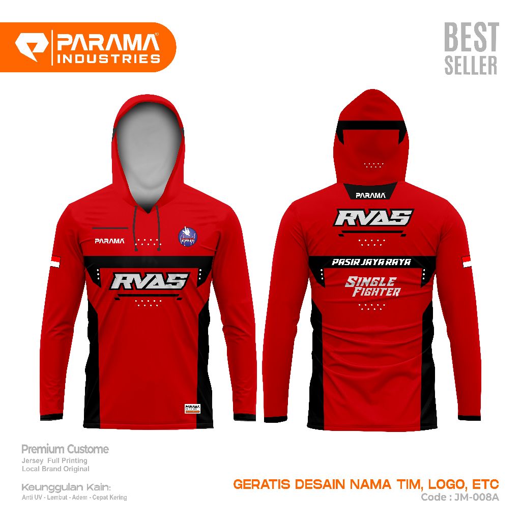 PARAMA Promo Jersey Hoodie Merpati Premium Gratis Custom Desain || Kaos Balap Japati Kolong PMTI