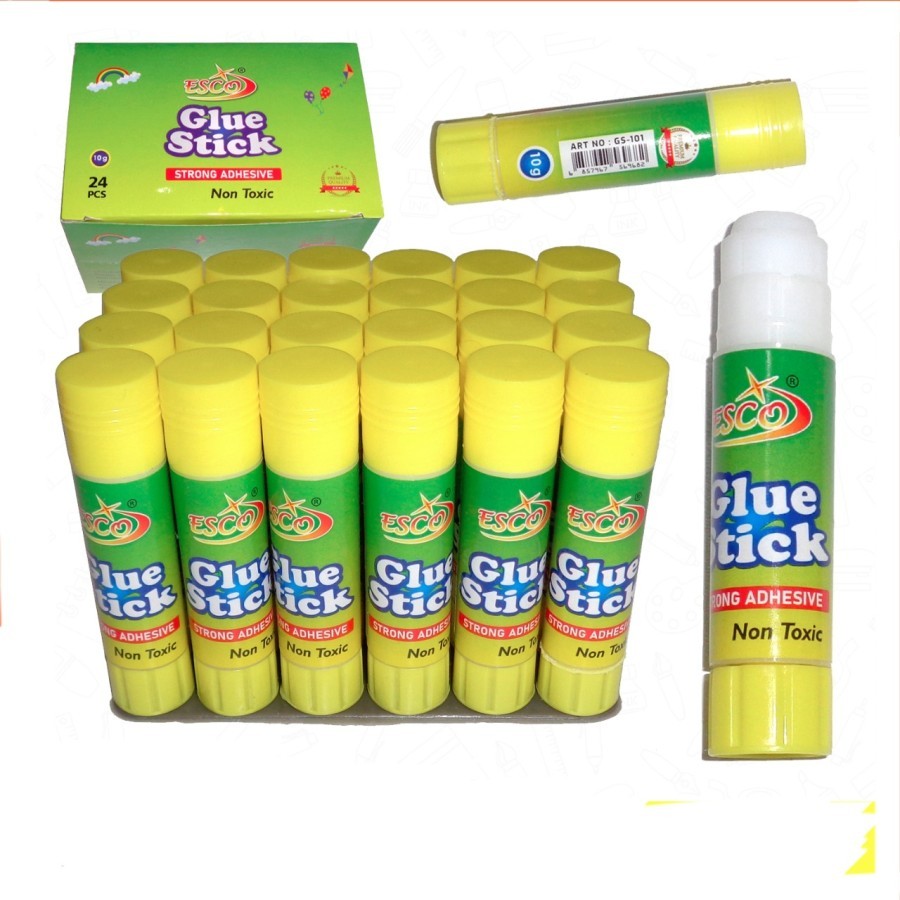 

1 BOX / 24 PCS Lem Batang / Glue Stick Esco GS-101 10gr