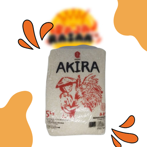 

BERAS AKIRA 5 KG / BERAS TARABAS / BERAS JAPONICA / BERAS BENTO / BERAS SUSHI