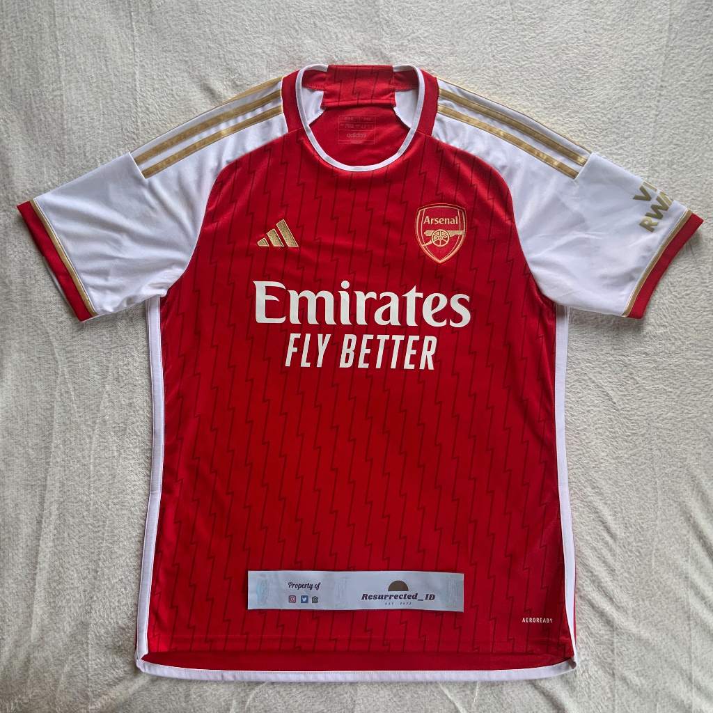 Jersey Bola Original Arsenal Home 2023/2024 Adidas Football Shirt Liga Inggris England EPL