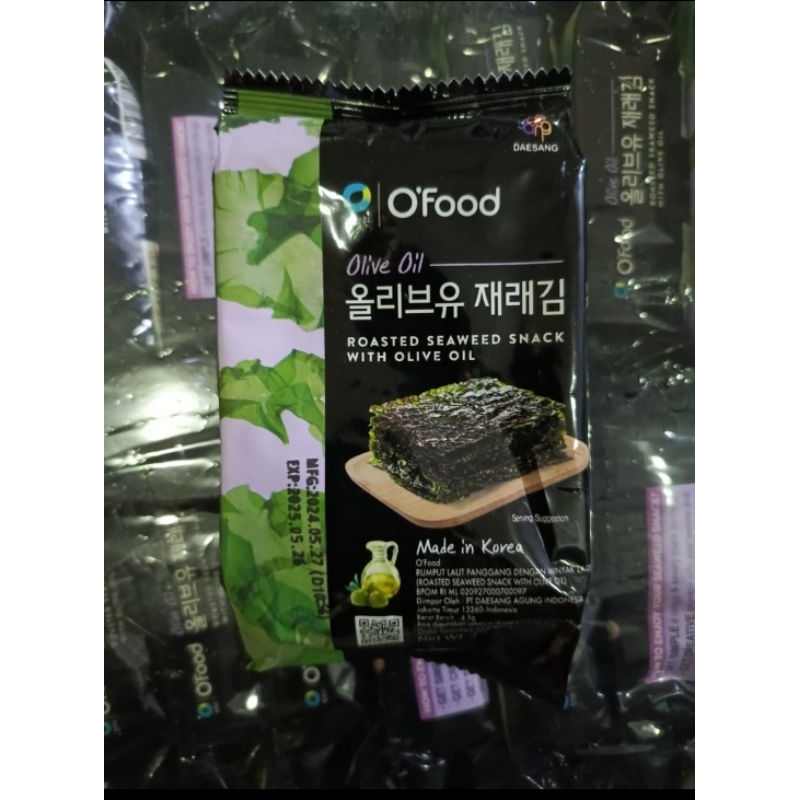 

Rumput Laut O Food DAESANG O'FOOD ROASTED SEAWEED with olive oil