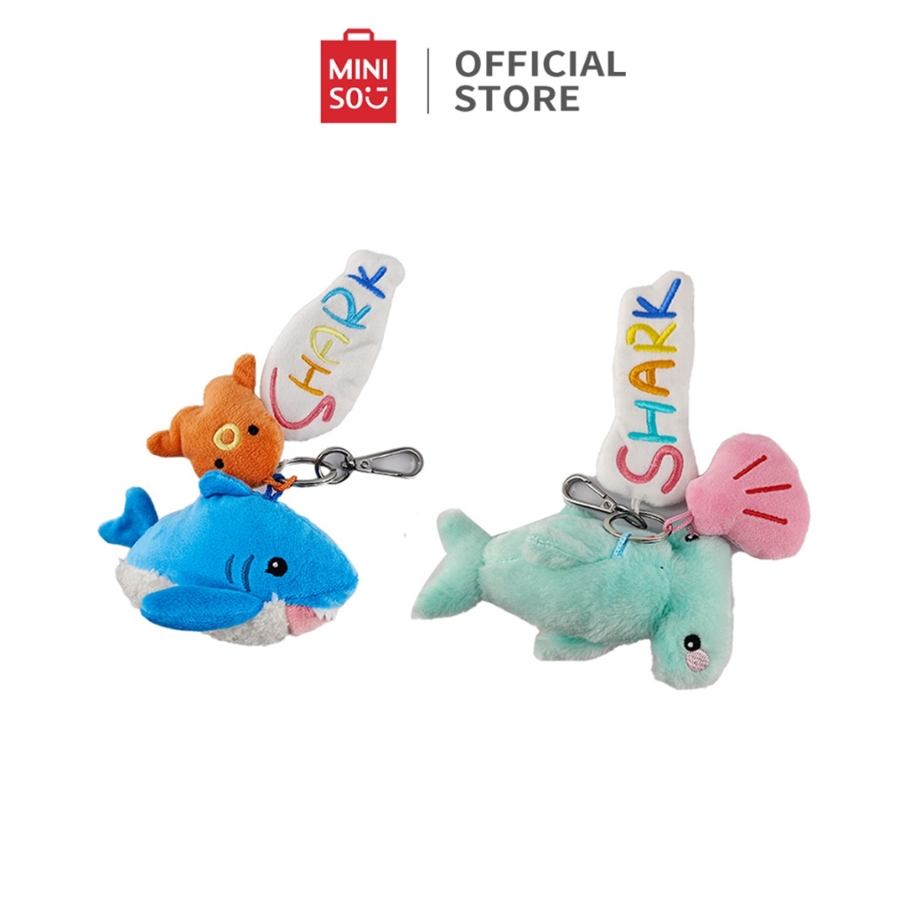 MINISO TOY - Ocean Collection Boneka Gurita Boneka Hiu Lucu Gantungan Kunci Liontin Gantung Koleksi 