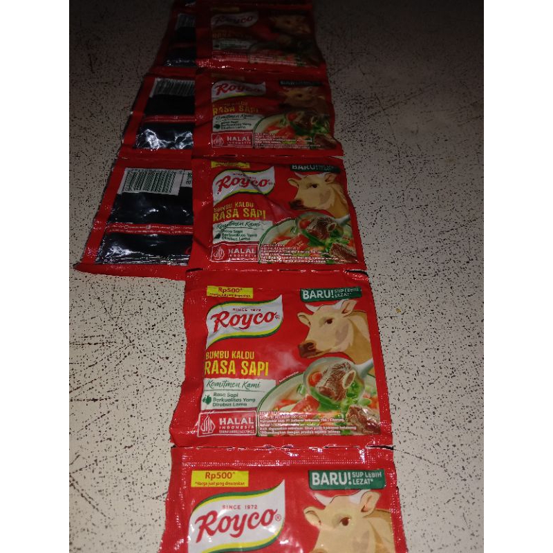 

Royco Rasa Sapi dan Ayam per 1 Renceng isi 12 Sachet