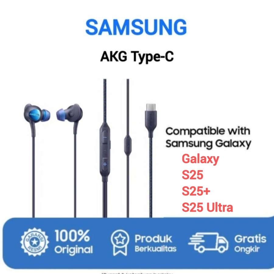 SAMSUNG AKG ANC Earphones Headset Galaxy Z S25 S25+ S25 Ultra Type-C Original 100%