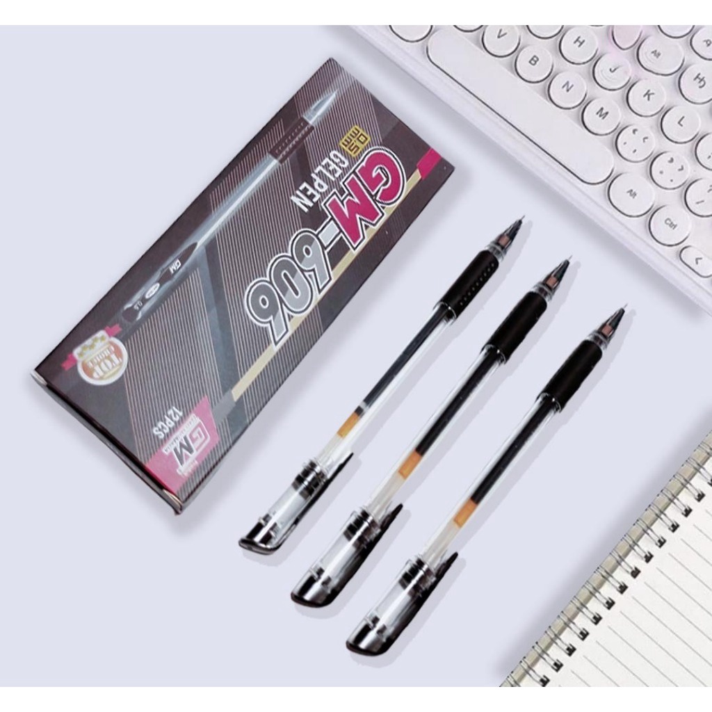 

Potongan 3 Tertentu Pulpen Gel Pen PER BOX 12 pcs Tinta Hitam