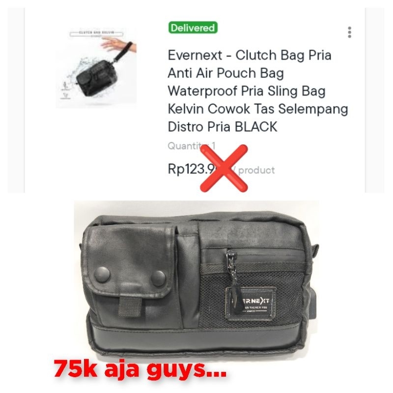 Handbag pouch clutch hand bag pria bekas seken second mulus evernext