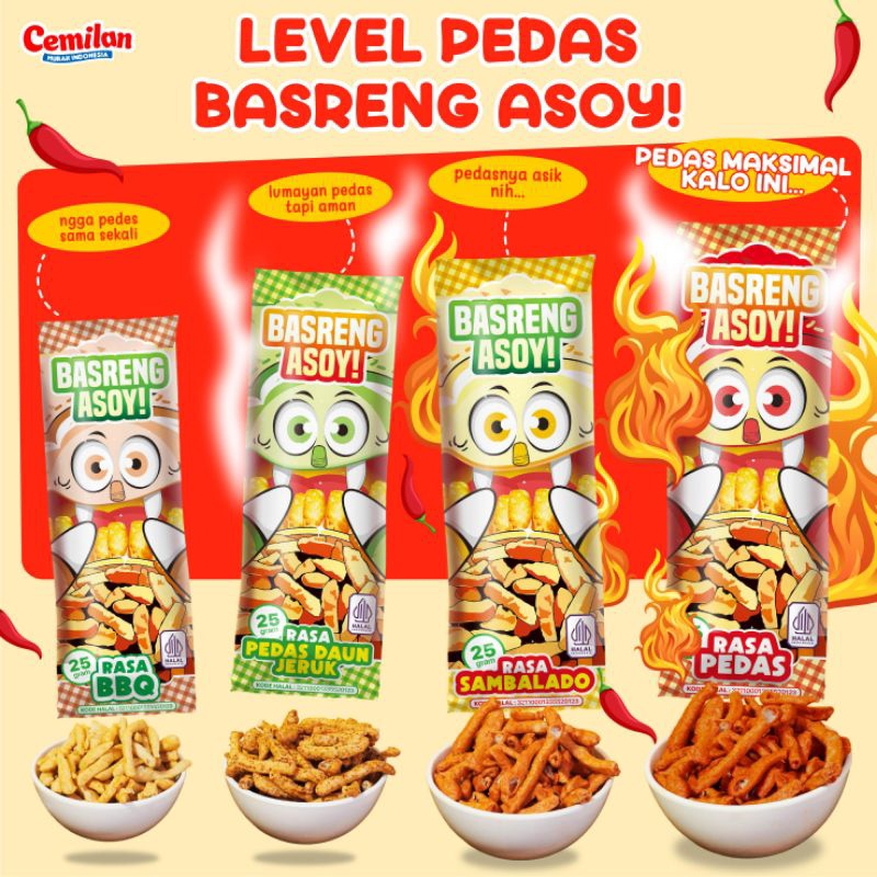 

CMI CEMILAN SNACK INDONESIA BASO GORENG PEDAS ENAK