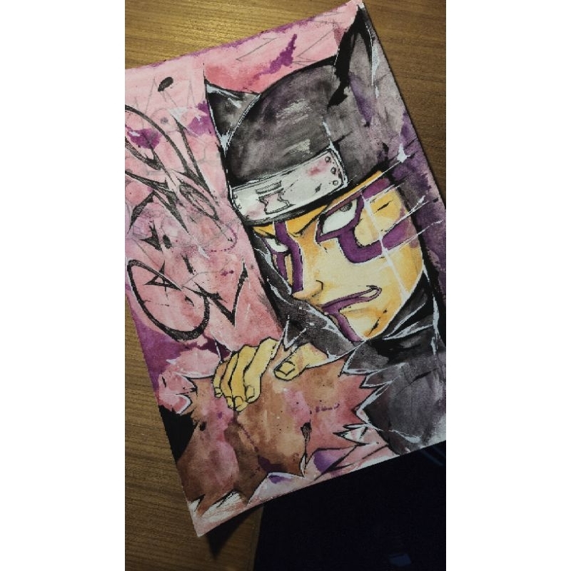 

[NARUTO] KANKURO watercolor painting (artprint) *baca deskripsi*