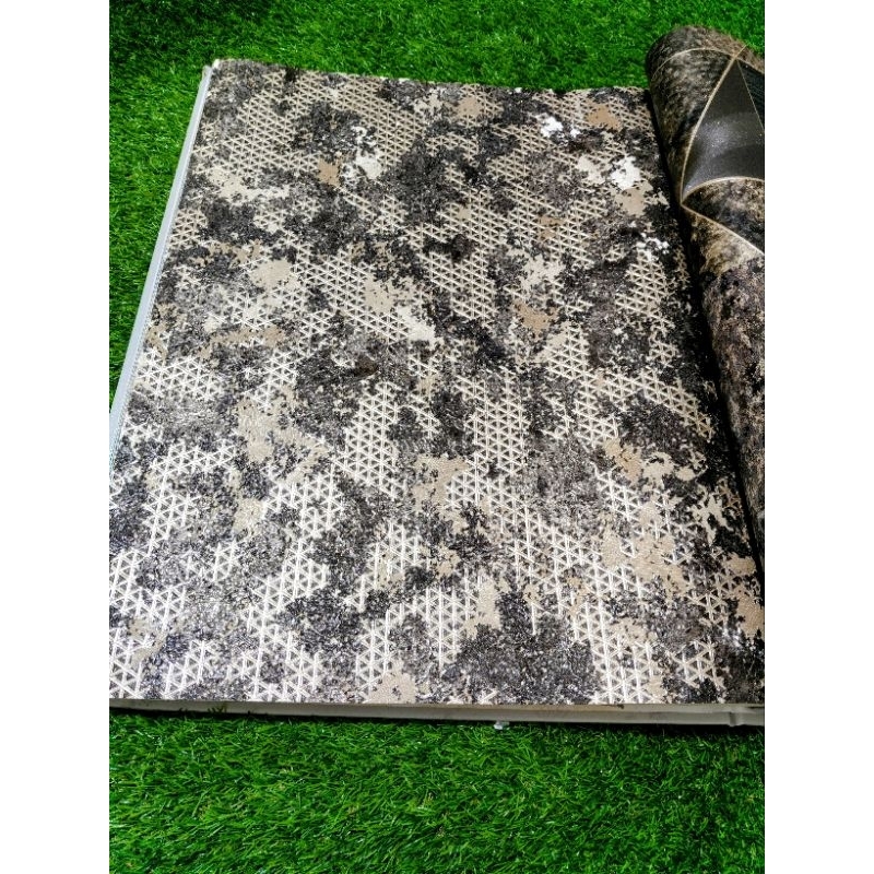 Wallpaper Dinding Geometri Titanium