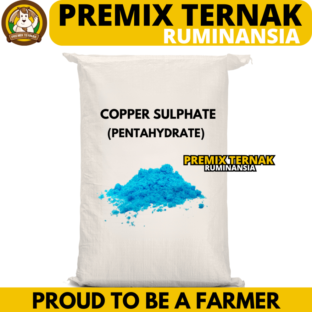 TERUSI 25 KG (1 SAK) - COPPER SULPHATE 25kg Prusi CuSO4 Tembaga Sulfat Tembaga Sulfate Cupri Sulfate