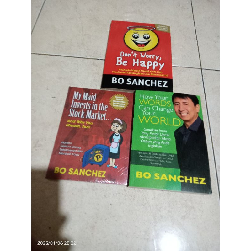 ORIGINAL PAKAI 3 BUKU MOTIVASI KARANGAN BO SANCHEZ