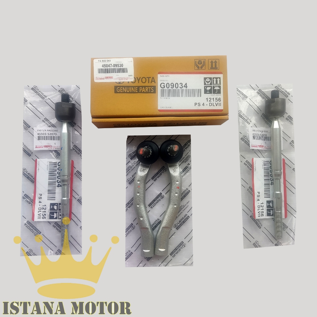 RACK END TIE ROD SET TOYOTA YARIS & VIOS 2006 - 2012 - 4 PCS