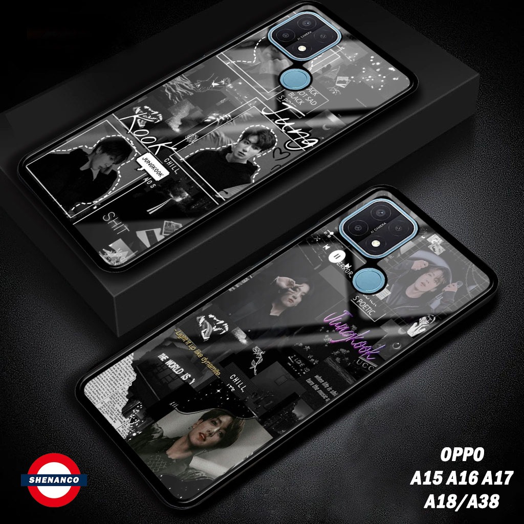Promo Casing Oppo A15 A16 A17 A18 A38 Terbaru Case Motif Keren Fashion Case Gambar BTS Series Black 