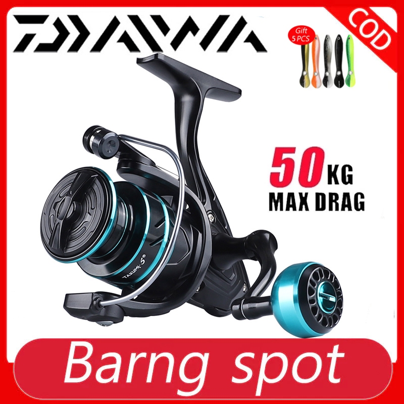 (COD) DAIWA Reel Pancing Metal HZ500 - 7000 50 Kg Reel Pancing Tarikan Full Besi Murah Kuat Reel Ryo