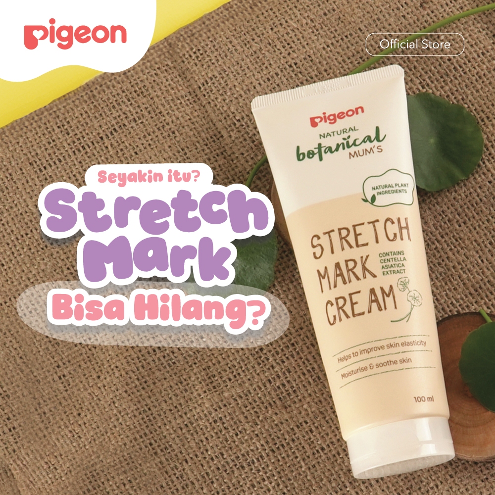 Botanical Mum's Stretch Mark Cream 100ML | Krim Untuk Menyamarkan  Stretch Mark pada Ibu Hamil dan M