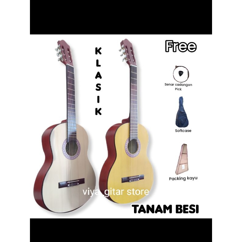 GITAR CLASIK SENAR NYLON TANAM BESI MURAH