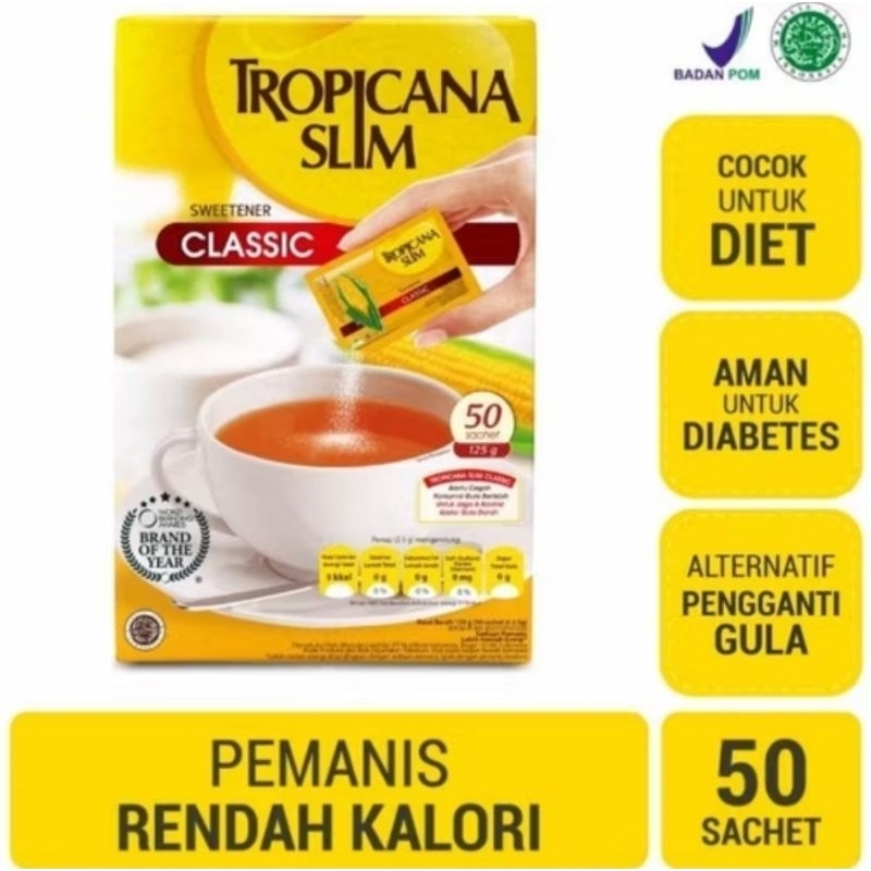 

Tropicana Slim Sweetener Classic 50sachet@2.5g