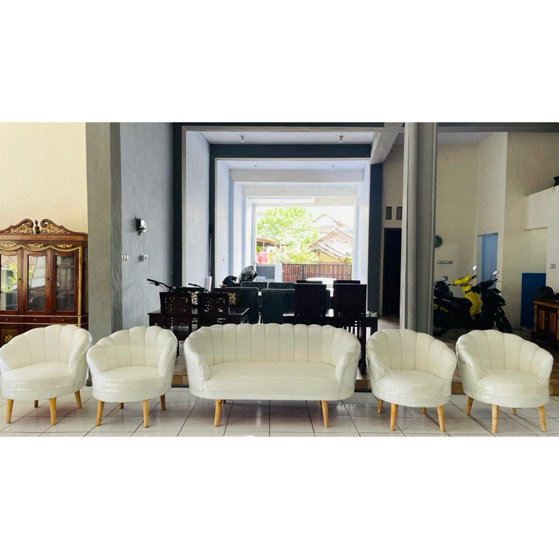 sofa kerang/kursi pelaminan kerang/sofa manten kerang