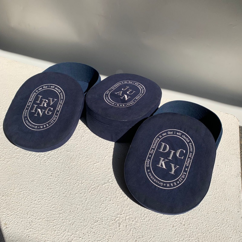 

Custom Bridesmaid & Groomsman Box Suede Velvet