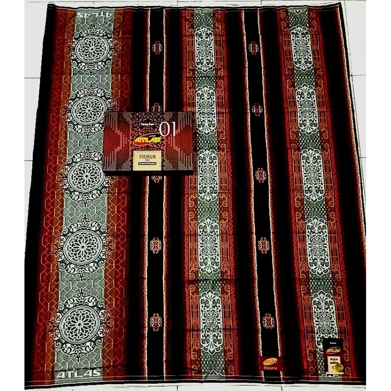 Atlas Kain Batik Premium merah merona