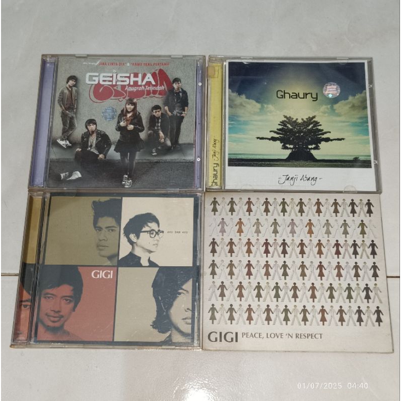 cd Indonesia GEISHA-Anugrah Terindah / GHAURY-Janji Abang / GIGI-Aku dan Aku (1) / GIGI-Peace, Love 