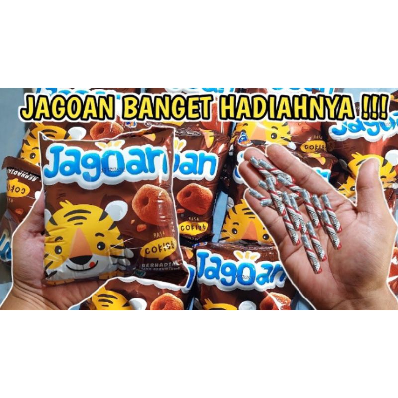 

Snack Chiki Jagoan Rasa Choklat yang barbar isian hadiahnya