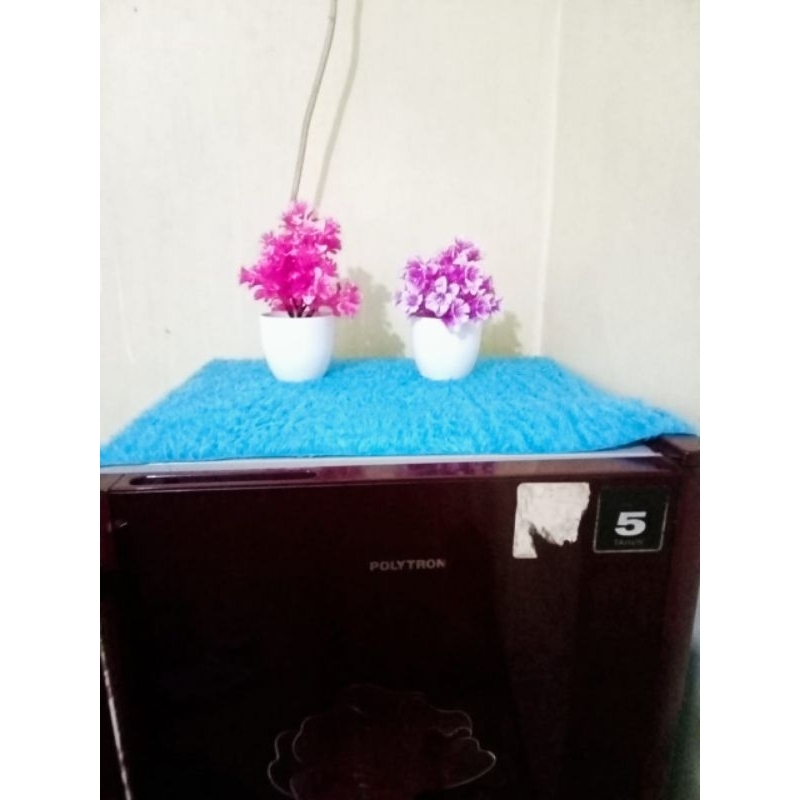 Taplak kulkas Polos ukuran 50x100 / taplak kulkas kain buli rasfur Kurnia sindo