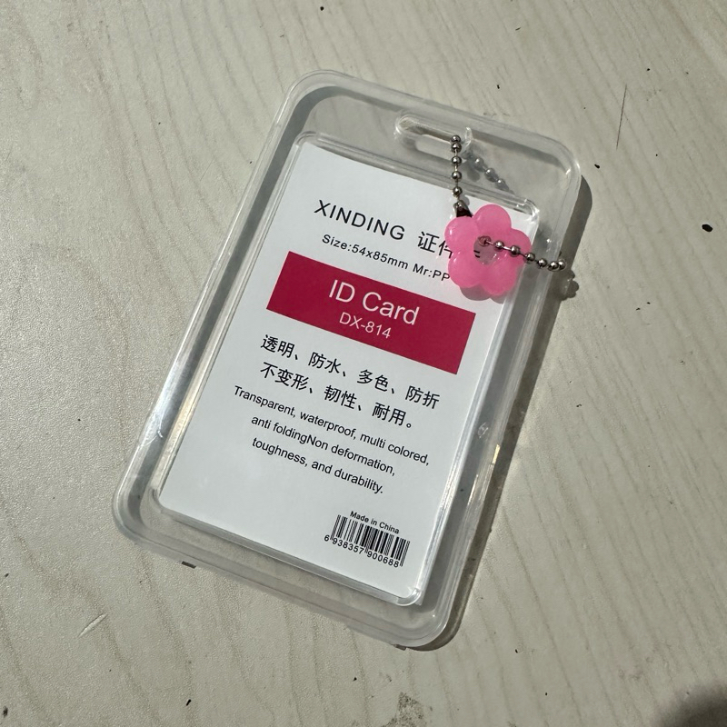 

[Free Rantai, Charm, PC] ID Card Holder Plastik Transparant | Tempat Kartu ID Card Plastik Transparant 2 Sisi | ID Card Holder Transaparant | Tempat Photo Card 2 Sisi