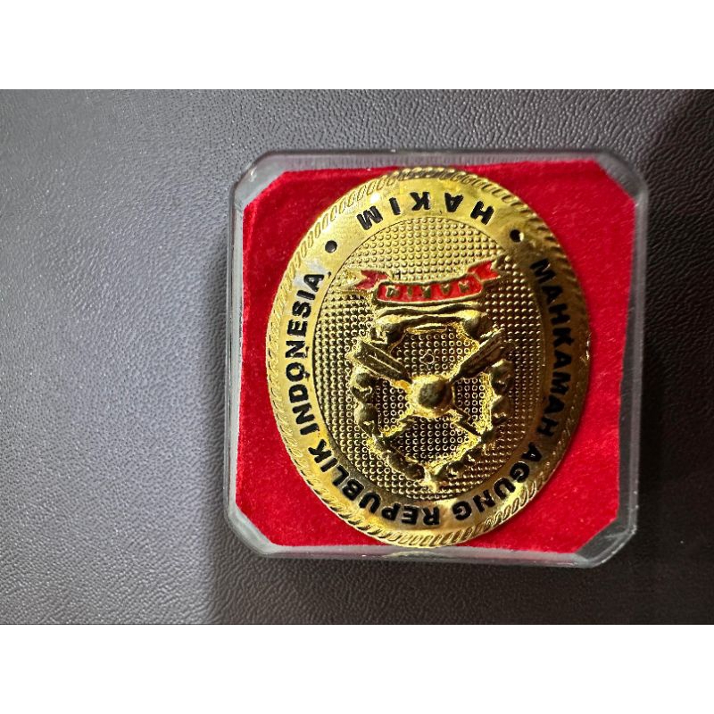 PIN HAKIM TINGGI OVAL MAGNET BESAR PREMIUM | PIN HAKIM TINGGI OVAL | PIN HAKIM TINGGI BESAR | PIN HA