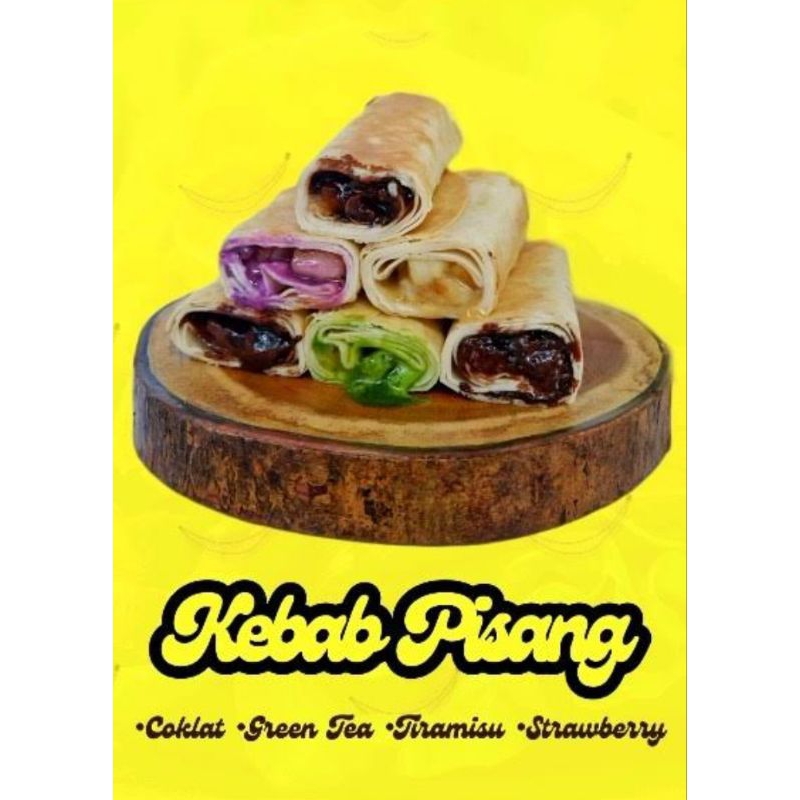 

kebab frozen pisang lumer ( per box isi 5kebab)